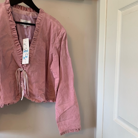 Alice Blue Jackets & Blazers - NWT / Alice Blue / XXL / Genuine Leather (Suede) / Cropped Jacket